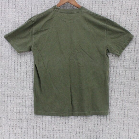 Vintage Old Favorites Shirt Mens Large L Brown Platte Lake Boat Embroidered 90s - Picture 7 of 9